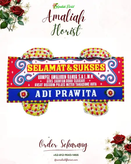 Papan Bunga Ucapan Selamat Pegasing